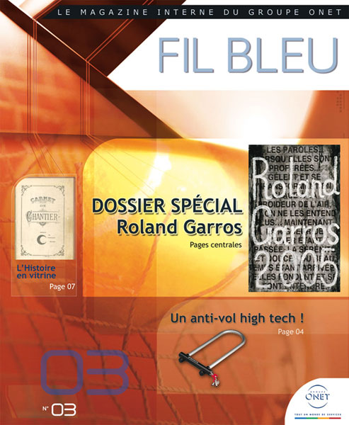 Groupe ONET : <br>Mensuel « Fil Bleu »