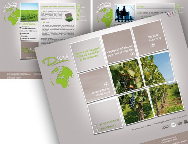 D-Tour : <br>Webdesign