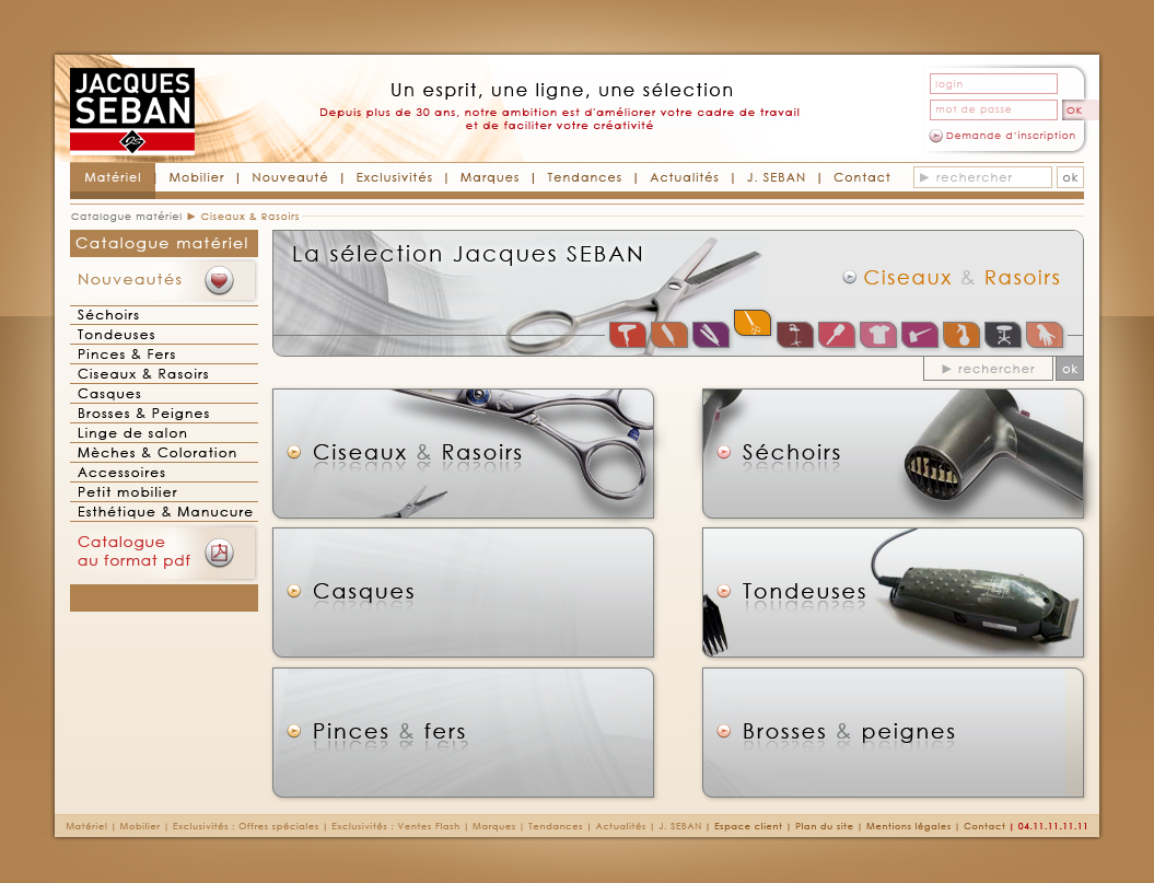 Jacques Seban : <br>site internet